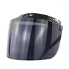 Motorcykelhjälmar 3-SNAP Vänd ner Visor Shield Lens för Open Face Motorcross Helm