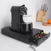 Boîte à tiroirs pour capsules de café Nespresso, 60 tasses, Base de Machine à café Nespresso, étagères à capsules de café, support en fer, ustensiles de cuisine