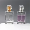 Mode 30 ml vierkante glazen parfum fles cosmetisch lege fles afgeven spuitflessen OPP -pakket