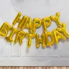 Decorazione per feste Buon compleanno Palloncini Forniture Lettera Elio Foil Globos Balony Banner Baby Shower Latex