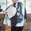 Roupas étnicas 2023 verão japonês quimono cardigan homens haori camisa asiática de rua samurai fantasia harakuju robe yukata mens 12746