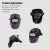 Welding Helmets Automatic Helmet Variable Light Mask Solar Shield Eye Protect Cap Dimming Glasses For Arc Weld Grind Cut 230428