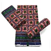 Tela gran oferta 100% algodón suave de alta calidad estampado africano cera 6 yardas africano Ankara taparrabos tela nigeriana estilo XH8018