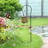 Watering Can Hanging Lantern Bracket Metal Stand For Garden Sprinkler LED Decor