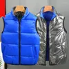 Chalecos de hombre Otoño Invierno Reversible 2023 Casual cremallera cálido Puffer chaquetas Stand Collar algodón acolchado sin mangas abrigos