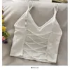 Camisoles Tanks Womens Tops Sexy Tank Top Women Built In Bra Solid Color Camis for Women Crop Top Off Shoulder Sleeveless Camisole 230503