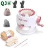 Tricô qjh chapéu de natal/cachecol/luvas/mecanismo de tricô adulto Máquina de tricô infantil Conjunto de férias 22 agulhas