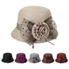 Wide Brim Hats Women Top Hat Sunhat Decoration Sun Protection With Bow For Outdoor Costume