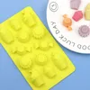 60 -stcs/veel gele ijsje siliconen schimmel handgemaakte 3D jelly pudding melk snoepcake decoratie chocolade diy bakbenodigdheden