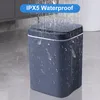 Бинки отходов 12 16L Smart Can Bac Automatic Датчик Dustbin Electric Bin Водонепроницаемая корзина для кухни переработка ванной 230504