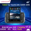 Android 11 128G 8コアカーDVDラジオステレオマルチメディアプレーヤー用トヨタBB 2 2005-2016 GPS NAVIGATION CARPLAY AUTO RDS 4G LTE BT