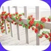 Dekorativa blommor 2m / 6.6ft Artificial Peony Vine Simulation Climbing Plants rotting för bröllop vardagsrum