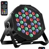 Seguindo as luzes do palco Spot Light e 7 modos Uplighting Rgb 36 Led Par com controle remoto ativado por som Dj para Club Ktv Disco Dr Dh62A