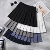 Röcke Koreanische Mode Frauen hohe Taille Plissee Sommer Faldas Casual Kawaii A-Line Plaid Tenni College-Stil für Mädchen Mini Kurzröcke 230503