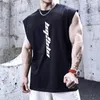 Mens Tank Tops Bodybuilding Sports Men Gyms Fitness Workout Sleeveless Shirt Male Summer Loose Undershirt Running men Vest 230504