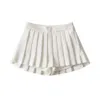 Spódnice Summer High talia Kobiety seksowne mini spódnice vintage plisowana spódnica Koreańska spódniczka tenisowa krótka biała czarna 230504