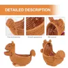 Bowls Rattan Fruit Bowl Bread Serving Basket Wicker Christmas Decor Woven Trays Round Tray