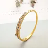 Bangle CZ Zircon 316L Titanium Stainless Steel Love Cuff Gold Clost Clastal Brand Lover Bracelets Bracelets for Women Men