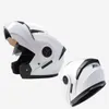 Hełmy motocyklowe Zatwierdzone kropki Zatwierdzone hełm Cool Full Face Racing Motorbike z wewnętrznym Sun Visor Casco Moto Capacete