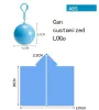 키 체인 방수 볼 캡슐 PE Raincoats 호텔 케이프 레인 코트 선물이 포함 된 휴대용 일회용 비옷