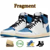 Nike Air Jordan Retro 1 Az çocuk ayakkabısı Travis Scotts x Fragment Low Jumpman