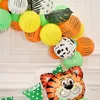 Decorazione per feste Animale stampato di mucca tigre zebra leopardo palloncini giungla decorazioni per il compleanno di tema estate baby shower glogos forniture