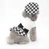 Vêtements pour chiens Vêtements pour chiots à la mode Vêtements pour chiens de compagnie pour petits chiens Vêtements pour animaux de compagnie Chihuahua Robe à carreaux pour Yorkies Costume avec chapeau S-2XL 230504