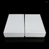 Present Wrap 5st Rectangle White Packaging Paper Boxes For Wedding Birthday Party Box Wallet Leather Goods Product