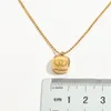 Never Fading 18K Gold Plated Pendant Chain Necklace Designer for Women Mens Stainless Steel Double Choker Pendant Necklace Beads Jewelry Accessories Gifts