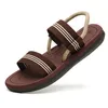Sandales légères hommes plage pantoufles chaussures d'été pour l'eau respirant décontracté plat en plein air tongs 230503