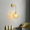 Wall Lamp Bedroom Living Room Study Copeer Light Luxury Folower Design