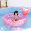 Sand Play Water Fun Mermaids Inflatable Pool Bathing Kids Summer Home Outdoor Swimming Square For Gifts Girl 230504