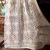 Rideau à tricoter pays américain géométrique Crochet coton lin pour salon chambre rideaux décor à la maison