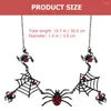 Necklace Earrings Set Spider Pendant Choker Studs Women Cosplay Dangle Womens Necklaces Web Jewelry Personality