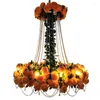Pendant Lamps Music Restaurant Plant Light Creative Flower Bar Personality Clear Floral Lighting El Banquet Hall Chandelier