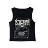 Camisoles Tanks Gothic printed Y2k Clothes Vintage Punk Emo girl Camisole Top Women's Grunge Crop Corset Tank Street Baby Tee clothing 230503