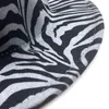 Cappelli larghi 2023 Vendi una coppia europea americana all'ingrosso di alta qualità Jazz Panama zebra Stampa di lana Fedora Cappello con Fedora con