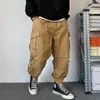 Spodnie American Hip Hop Loose Cargo Pants Mężczyźni odzież HARAJUKU Wysokiej jakości streamery HaJu