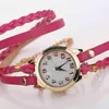 腕時計女性Quartz Wristwatch Watches2023 Watch Woven Bracelet PU Leather Winding Analog Fashion Luxury