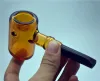 New Sherlock Mini hammer Glass pipes Heavy Wall Glass design handle spoon pipe bubbler labs smoking pipe for dry herb