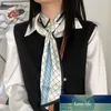 Ny öronduk Dubbelsidig halsdukar kvinnors koreanska prydnad isär band liten öron halsduk tryckta halsdukar