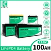 12V 200AH 50AH LifePo4 Bateria 24 V 100AH ​​stopnia litowa fosforan żelaza Wbudowany BMS dla RV EV Głębokie wózki golfowe Home Baots