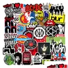 Bilklistermärken 100st/Lot Retro Band Rock Sticker Music Graffiti JDM till DIY Guitar Motorcykel Laptop Lage Skateboard Snowboard Drop de DH7Q8