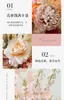 Decorative Flowers The Beautiful Orange Series Wedding Scene Layout DIY Table Centerpiece Bouquets Artificial Flower Row Pography Props