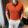 Мужские Polos Summer Fashion Patchwork Рубашки Man Slim Fit Casual Turndown Tocken Tops S4XL 230503