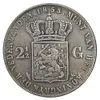 1849-1873 24 st Nederländerna silverpläterade kopieringsmynt