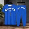 Hommes Survêtements OLYMPIA Haute Qualité Imprimer Gym Shirt Sport TShirt Hommes À Manches Courtes Pantalon De Course Ensemble Workout Training Fitness Loose Plus Si 230503