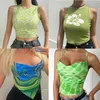 CAMISOLELE TOBLES VINTAGE BRĄZOWY KALITER CAMISOLE DODZINY OUT CYBER Y2K CROP TOP Kobiety Gotycka seksowna estetyczna bajka gorsetowa Camis 90S Ubrania 230503