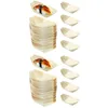 Din sets sets 200 PCS UTENSIL TALK HOUTEN BOOT SUSHI BLAND HOUTEN DELI CONSES