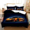 Ensembles de literie Cool Racing Car Set Sports Housse de couette King Twin Full Taille unique Mode Enfants Garçon Adolescents Linge de lit Couette